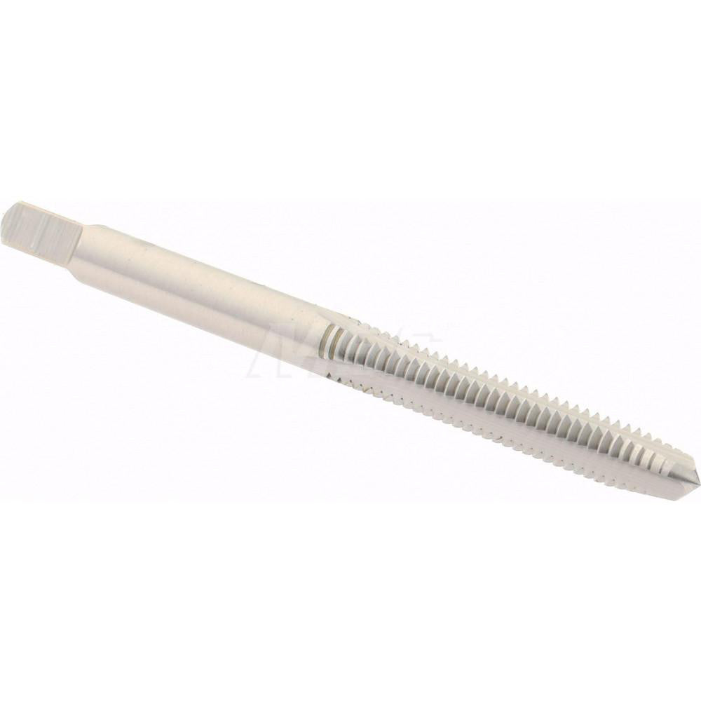 Hertel K008194AS Straight Flute Tap #8-32 UNC, 3 Flute, Plug Chamfer, 2B Class of Fit, High-Speed Steel, Bright/Uncoated Finish