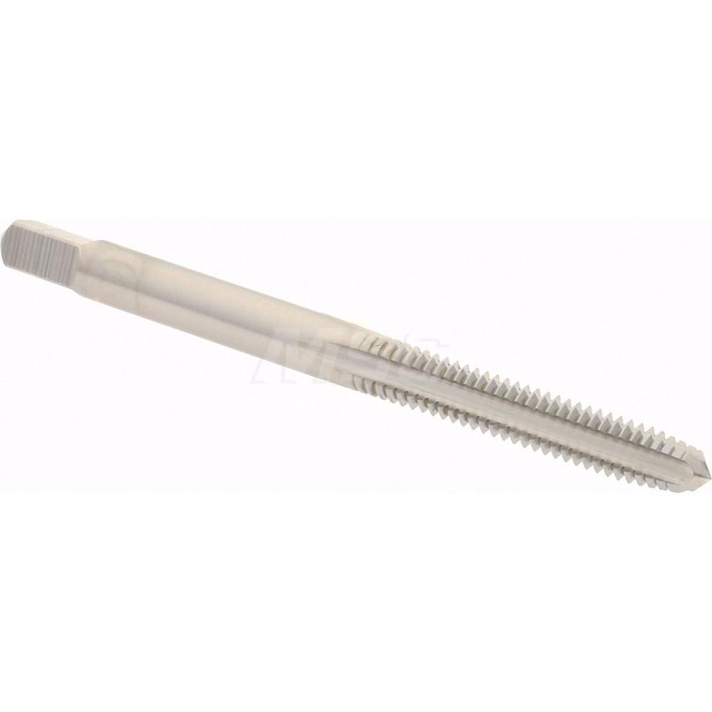 Hertel K008192AS Straight Flute Tap #8-32 UNC, 4 Flute, Plug Chamfer, 2B Class of Fit, High-Speed Steel, Bright/Uncoated Finish