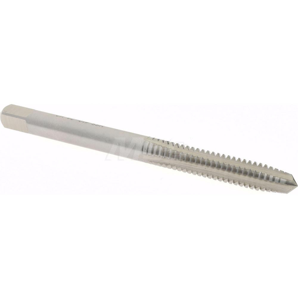 Hertel 008228AS Straight Flute Tap #10-24 UNC, 4 Flute, Plug Chamfer, High-Speed Steel, Bright/Uncoated Finish