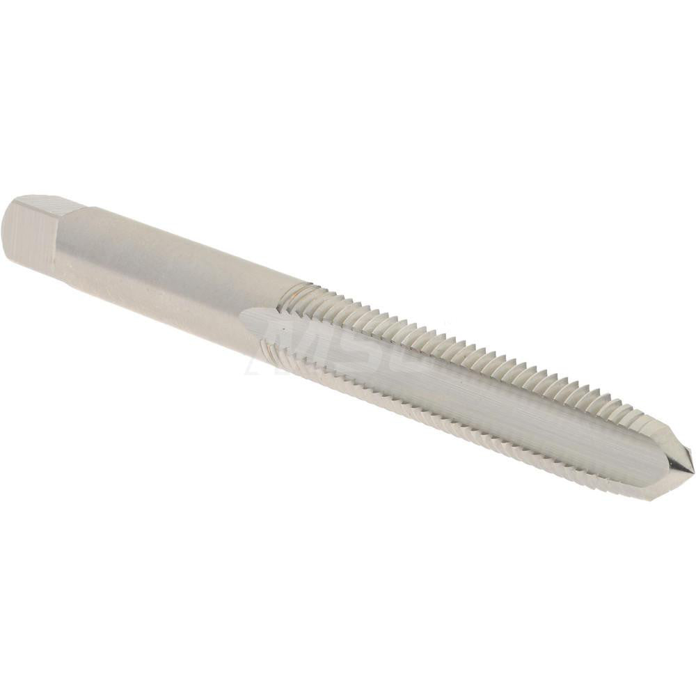 Hertel K008355AS Straight Flute Tap 1/4-28 UNF, 3 Flute, Plug Chamfer, 3B Class of Fit, High-Speed Steel, Bright/Uncoated Finish