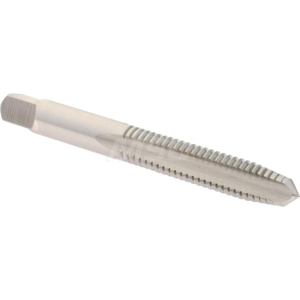 Hertel K011076AS Straight Flute Tap 5/16-18 UNC, 2 Flute, Plug Chamfer, 2B Class of Fit, High-Speed Steel, Bright/Uncoated Finish