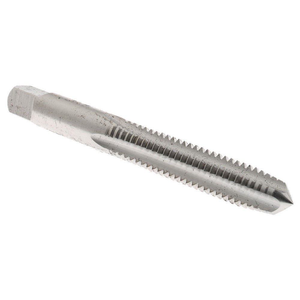 Hertel K008380AS Straight Flute Tap 5/16-18 UNC, 4 Flute, Plug Chamfer, 3B Class of Fit, High-Speed Steel, Bright/Uncoated Finish