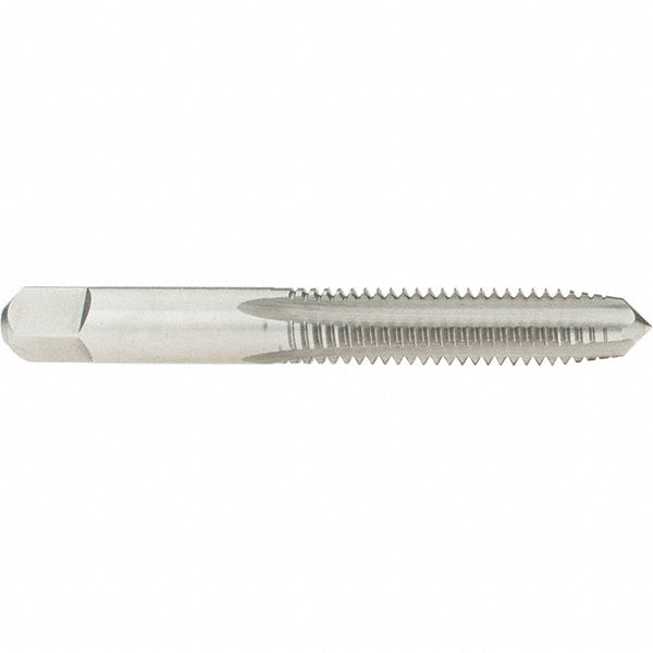 Hertel K008434AS Straight Flute Tap 3/8-16 UNC, 4 Flute, Plug Chamfer, 3B Class of Fit, High-Speed Steel, Bright/Uncoated Finish