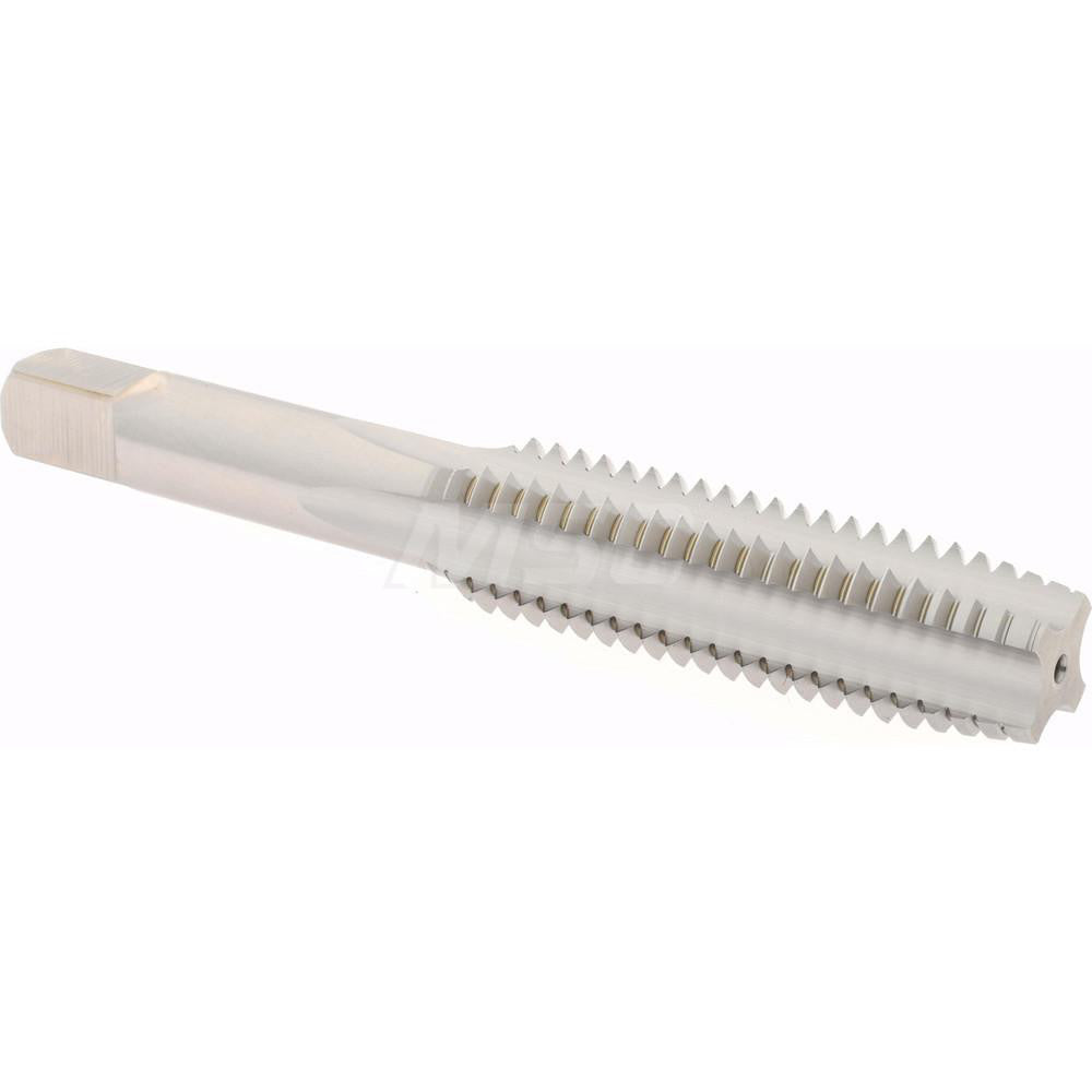 Hertel K008508AS Straight Flute Tap 1/2-13 UNC, 4 Flute, Plug Chamfer, 3B Class of Fit, High-Speed Steel, Bright/Uncoated Finish
