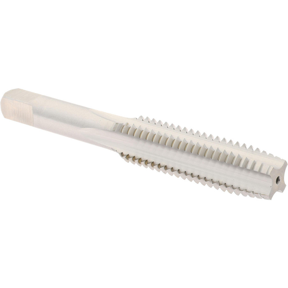 Hertel K008512AS Straight Flute Tap 1/2-13 UNC, 4 Flute, Plug Chamfer, 2B Class of Fit, High-Speed Steel, Bright/Uncoated Finish