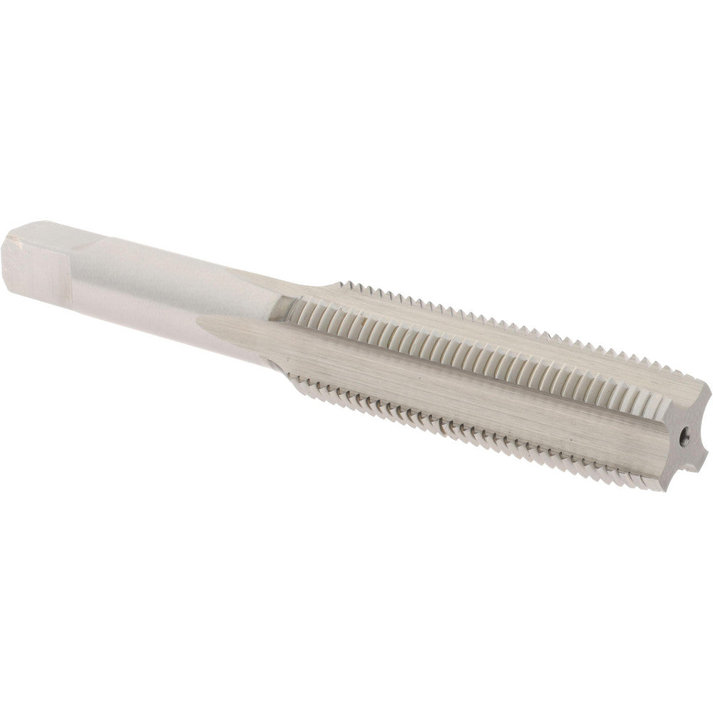 Hertel K008530AS Straight Flute Tap 1/2-20 UNF, 4 Flute, Plug Chamfer, 3B Class of Fit, High-Speed Steel, Bright/Uncoated Finish