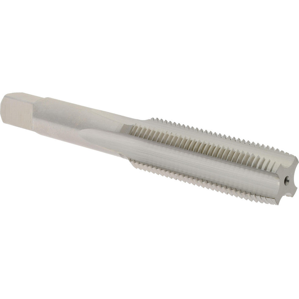 Hertel K008553AS Straight Flute Tap 9/16-18 UNF, 4 Flute, Plug Chamfer, High-Speed Steel, Bright/Uncoated Finish