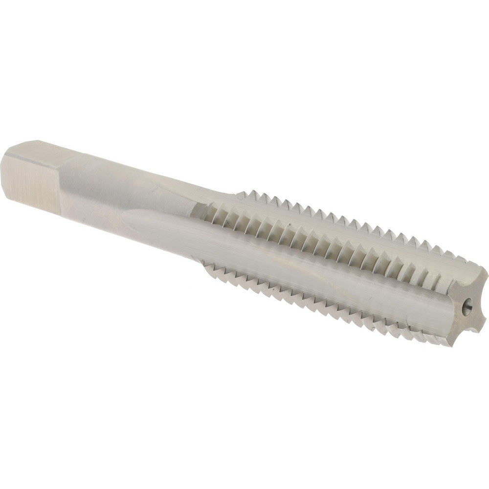 Hertel K008563AS Straight Flute Tap 5/8-11 UNC, 4 Flute, Plug Chamfer, 2B Class of Fit, High-Speed Steel, Bright/Uncoated Finish