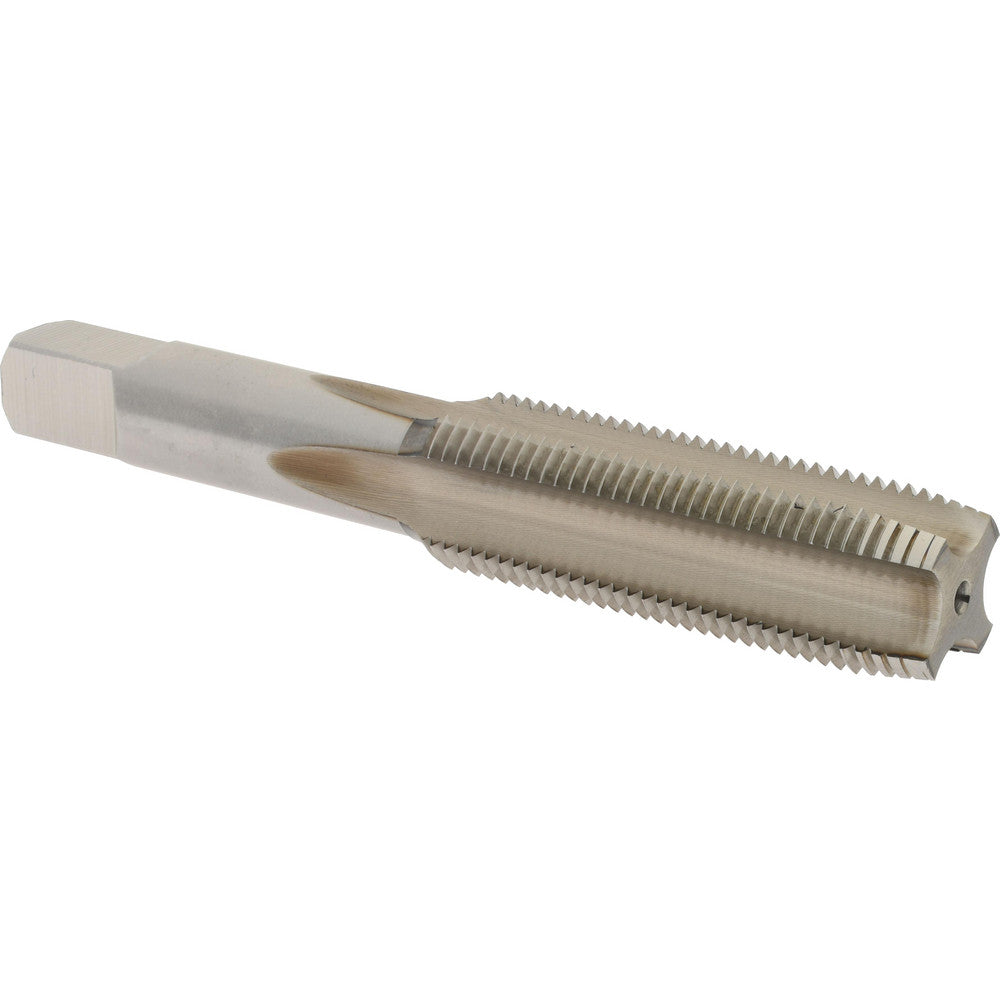 Hertel K008576AS Straight Flute Tap 5/8-18 UNF, 4 Flute, Plug Chamfer, 2B Class of Fit, High-Speed Steel, Bright/Uncoated Finish