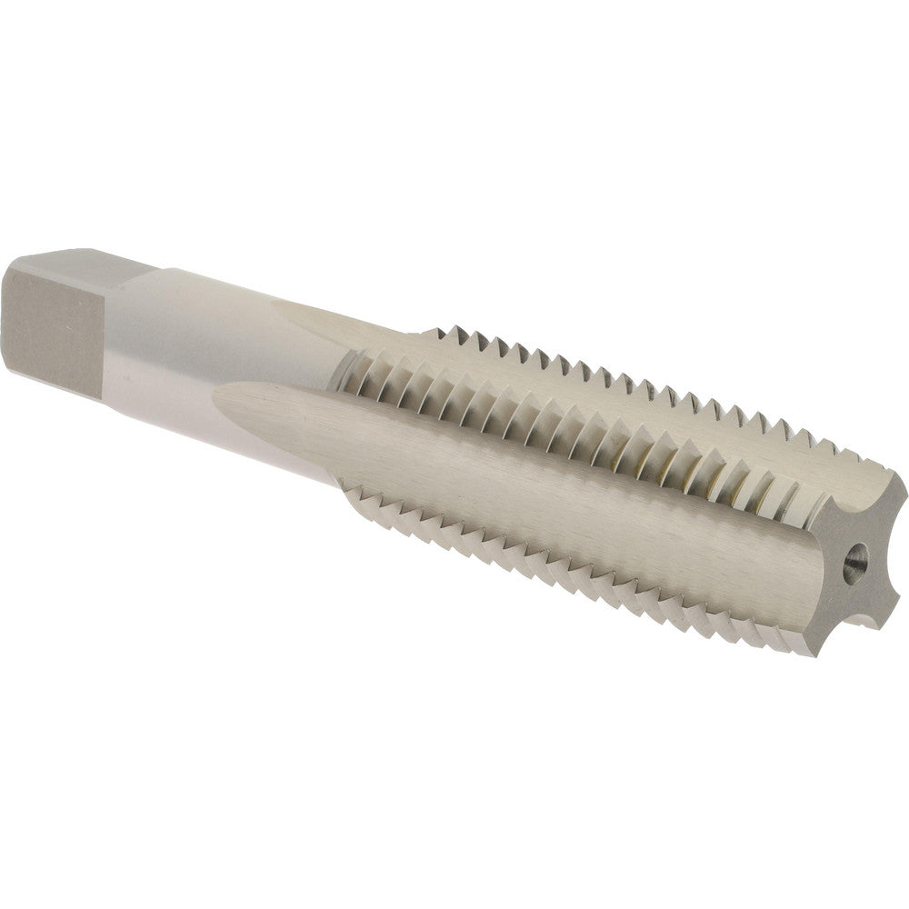 Hertel K008630AS Straight Flute Tap 1-8 UNC, 4 Flute, Plug Chamfer, 3B Class of Fit, High-Speed Steel, Bright/Uncoated Finish
