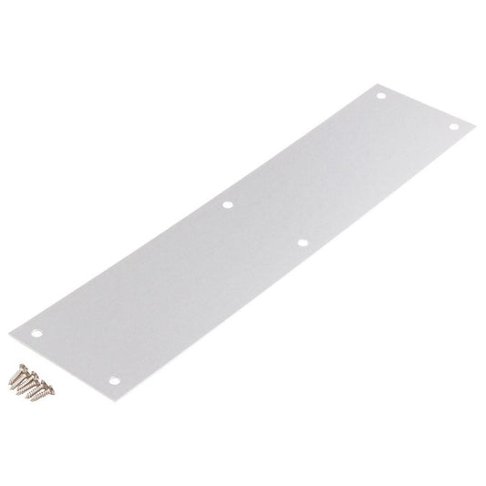National Hardware N270-504 3-1/2" Wide x 15" OAL Aluminum Push Plate
