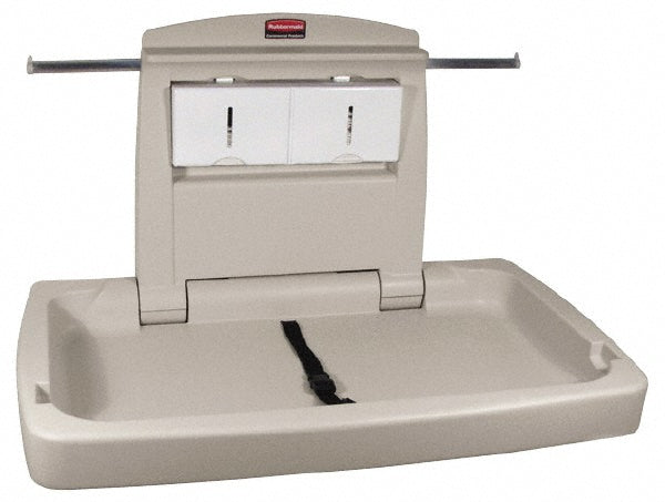 Rubbermaid FG781888LPLAT Baby Changing Station, Horizontal, Antimicrobial Protection, Durable, Easy Maintenance