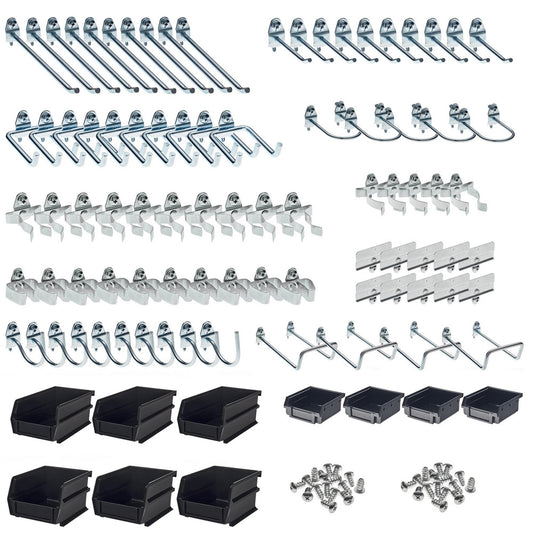 Triton Products 76995 95 Piece Pegboard Hook Set, Zinc Alloy & Steel