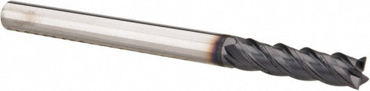 Kyocera SGS Precision Tools 70472 Square End Mill 3/16" Dia, 3/4" LOC, 4 Flute, Solid Carbide