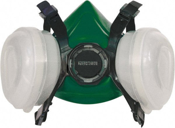 Gerson 8311P Half Facepiece Respirator with Cartridge Large, Thermoplastic Elastomer, Permanently Attached