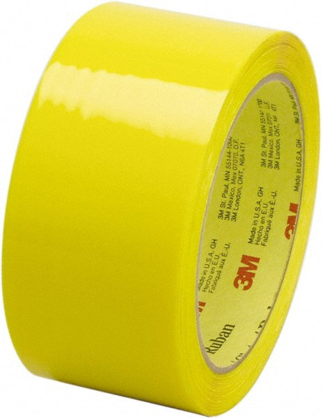 Scotch 7000123637 Packing Tape 2" Wide, Yellow, Rubber Adhesive