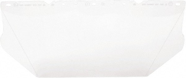 MSA 10115836 Face Shield Windows & Screens Replacement Window, Clear, 8" High, 0.04" Thick