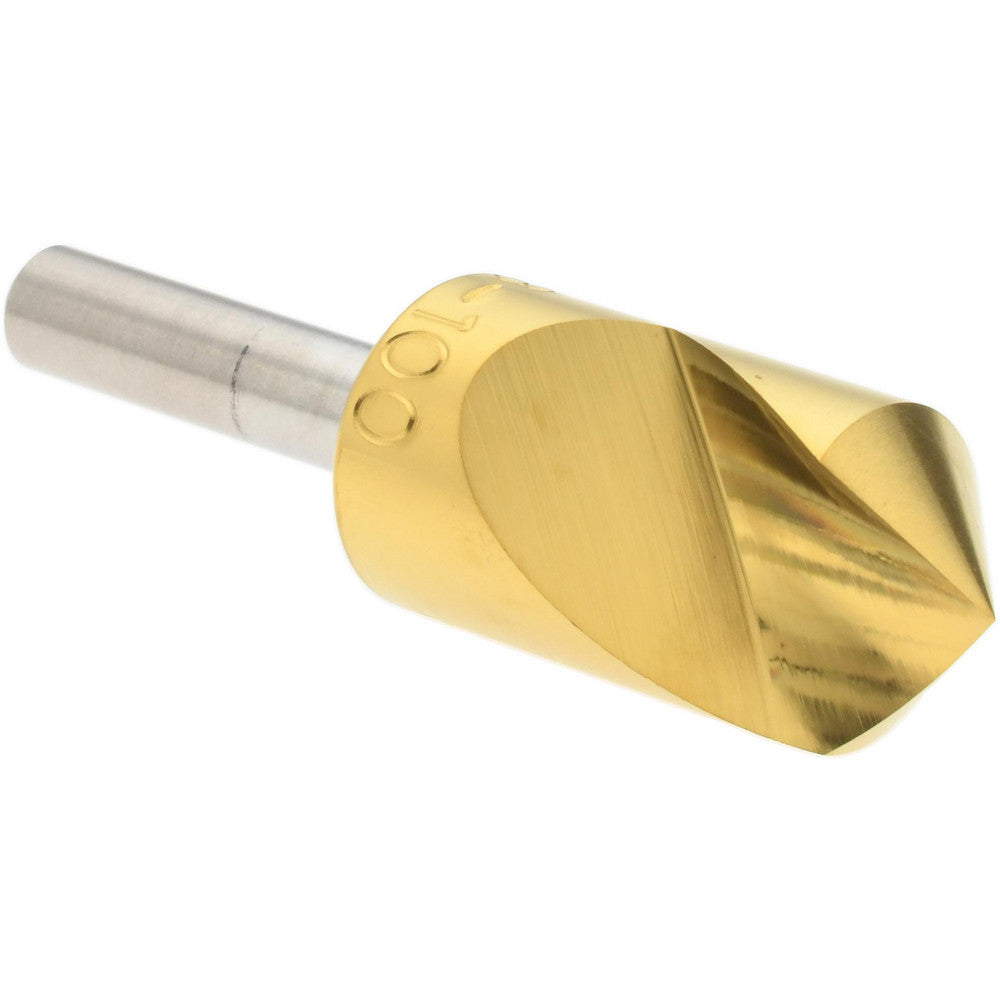 M.A. Ford 61T062504 Countersink 5/8" Head Dia, 100.00 deg Included Angle, 1 Flute, High-Speed Steel, Right Hand Cut