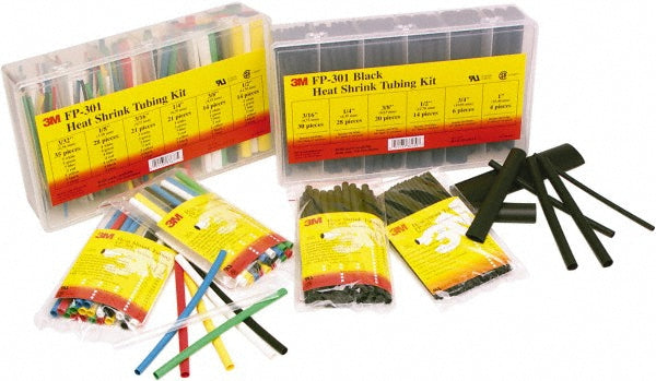 3M 7000133496 Heat-Shrink & Cold-Shrink Sleeve 1/4" ID Before Shrinking, 1/8" ID After Shrinking, 48" OAL