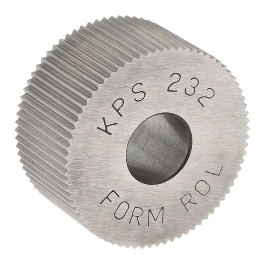 STAFFORD SPECIAL TOOLS KPS-232 Standard Knurl Wheel 3/4" Dia, 90 &deg Tooth Angle, 32 TPI, Straight, High Speed Steel