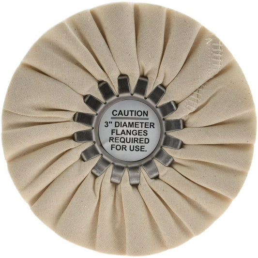 FORMAX MFG 515-7201 Unmounted Bias Buffing Wheel 6" Dia, 1/2" Thick, 5/8" Arbor Hole Dia