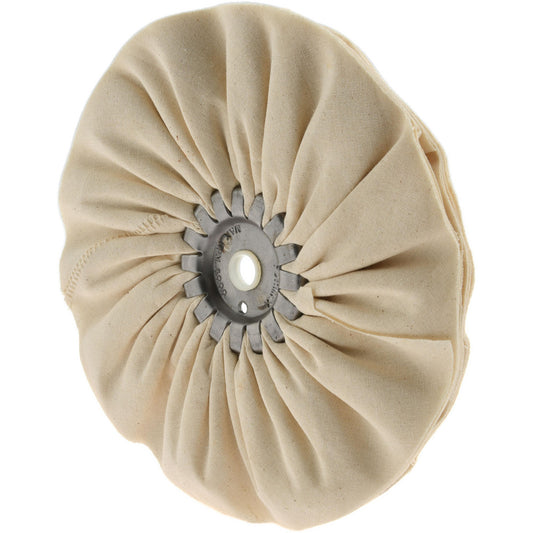 FORMAX MFG 515-7203 Unmounted Bias Buffing Wheel 8" Dia, 1/2" Thick, 5/8" Arbor Hole Dia