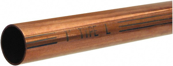 Mueller Industries LH03002 2' Long, 1/2" OD x 3/8" ID, Grade C12200 Copper Water (L) Tube