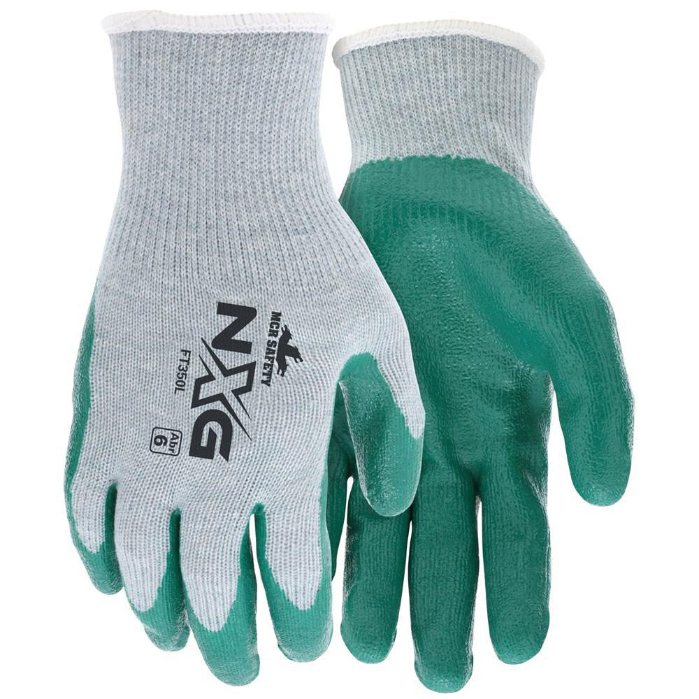 MCR Safety FT350M Work Gloves Flex Tuff® FT350, Size Medium, Nitrile-Coated Cotton & Polyester, General Purpose