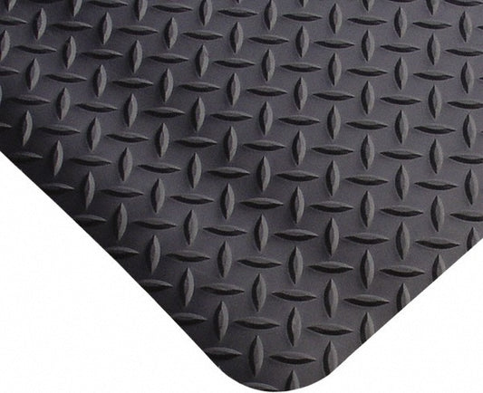 PRO-SAFE 3956709003X4 Anti-Fatigue Mat 4' Long, 3' Wide, 1 Thick, Vinyl, Beveled Edges, Heavy-Duty