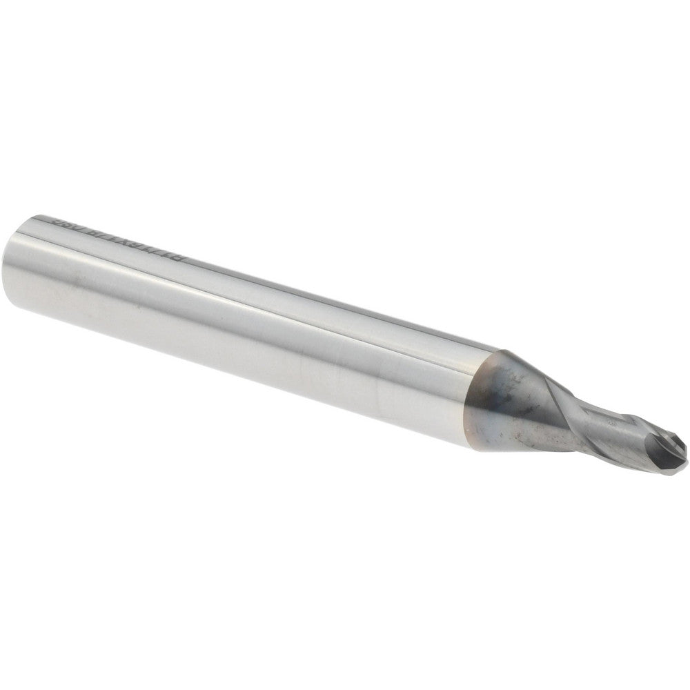 OSG 90100711 Ball End Mill 1/8" Dia, 3/16" LOC, 2 Flute, Solid Carbide
