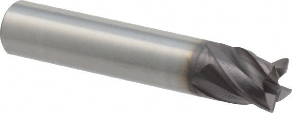 M.A. Ford 17737502A Corner Radius End Mill 3/8" Dia, 3/8" LOC, 0.015" Radius, 4 Flutes, Solid Carbide