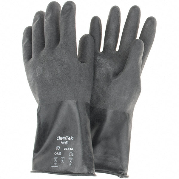 Ansell 38514100 Chemical Resistant Gloves AlphaTEC™ 38-514, 14.00 mil, Unsupported