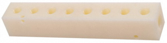 Dynamic Machining NN08M150 Manifold 1/2" Inlet, 3/8" Outlet, 2 Inlet Ports, 8 Outlet Ports, 8.75" OAL, 1.5" OAW, 1-1/2" OAH