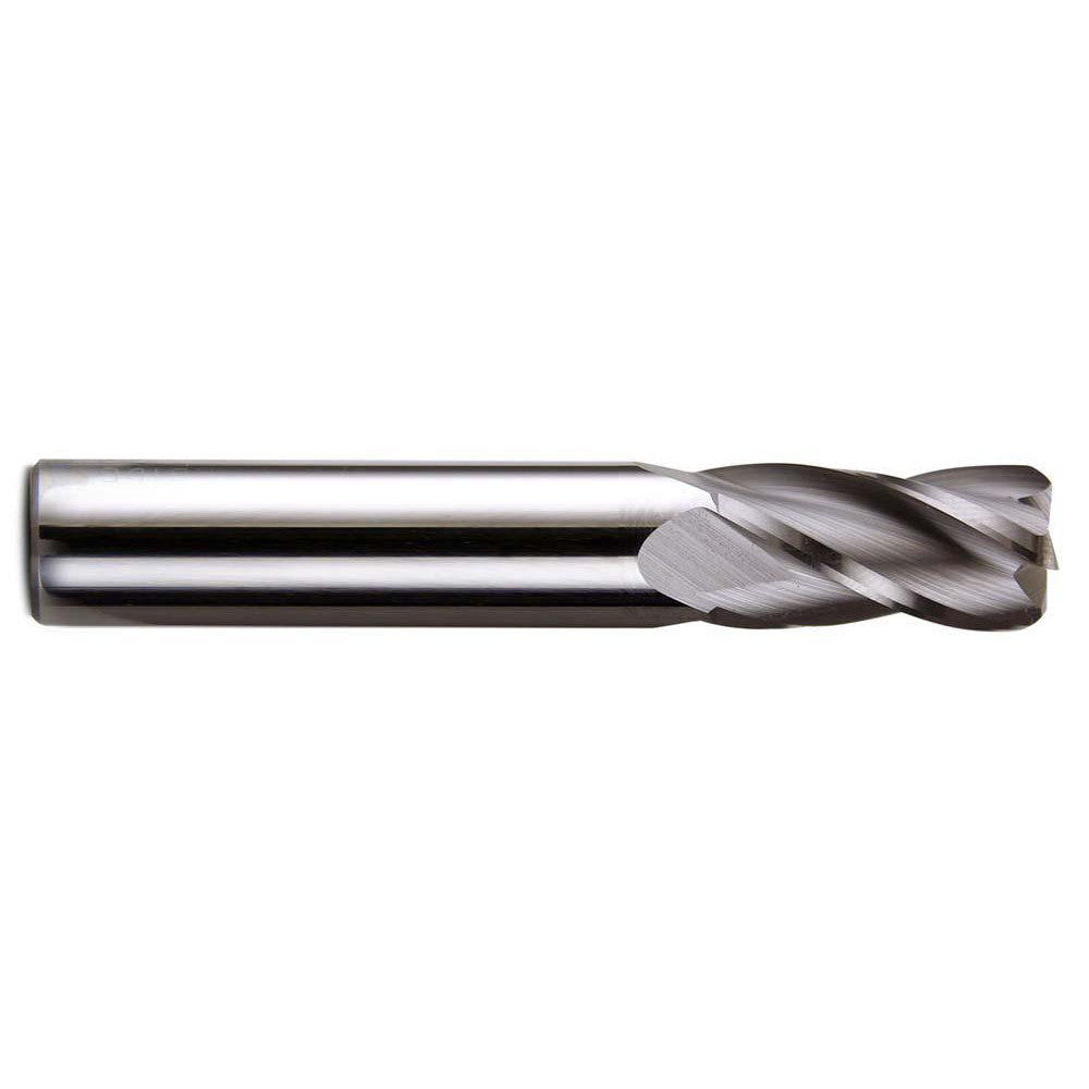Melin Tool 11073 Corner Radius End Mill 3/16" Dia, 5/8" LOC, 0.01" Radius, 4 Flutes, Solid Carbide