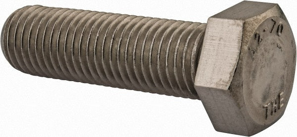 Value Collection HC3X16055-010BX Hex Head Cap Screw M16 x 2.00 x 55 mm, Grade 18-8 & Austenitic Grade A2 Stainless Steel, Uncoated