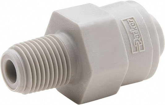 Parker A4MC4-MG Push-To-Connect Tube to Pipe Tube Fitting Connector, 1/4" Thread, 1/4" OD