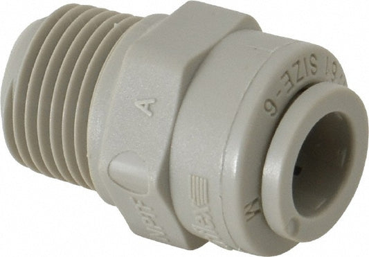 Parker A6MC6-MG Push-To-Connect Tube to Pipe Tube Fitting Connector, 3/8" Thread, 3/8" OD