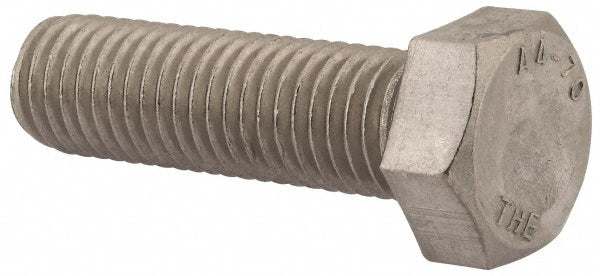 Value Collection 2-MHF-18-60 Hex Head Cap Screw M18 x 2.50 x 60 mm, Grade 316 & Austenitic Grade A4 Stainless Steel, Uncoated