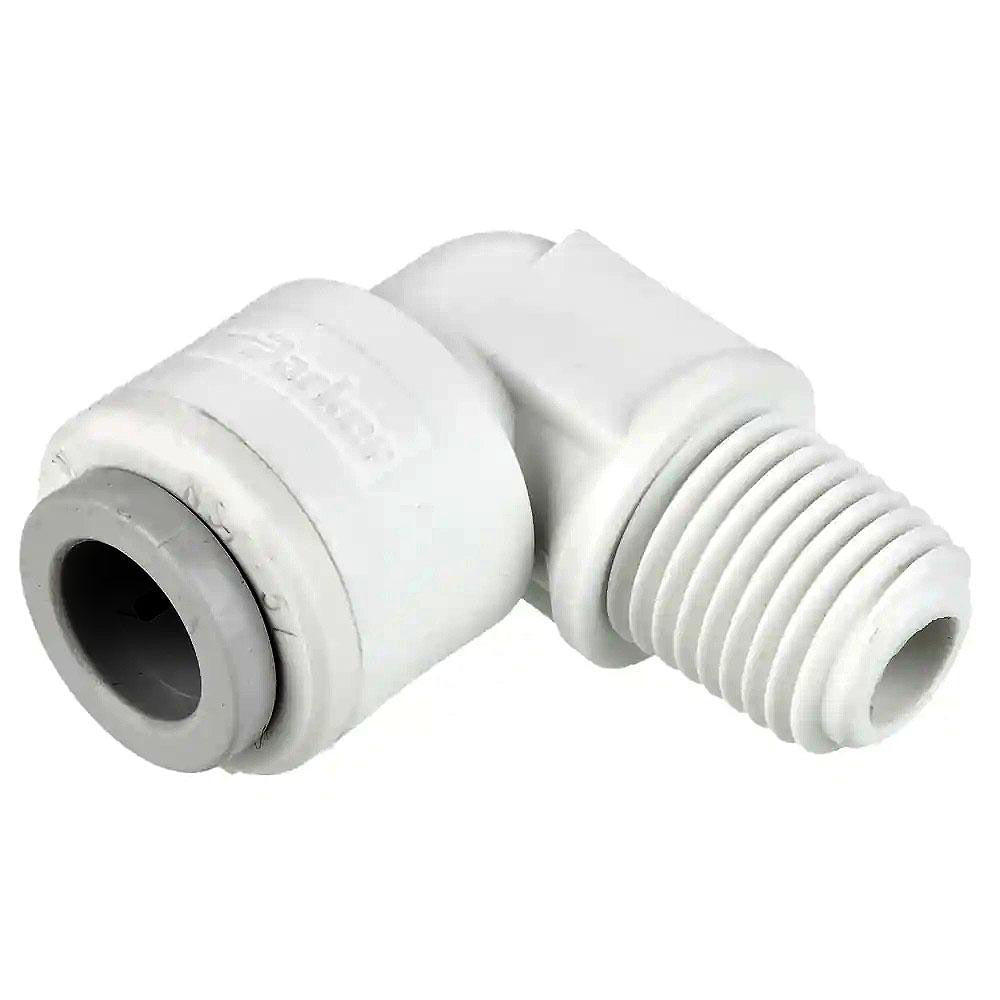 Parker PP6ME4 Push-To-Connect Tube to Pipe Tube Fitting Male Elbow, 1/4" Thread, 3/8" OD