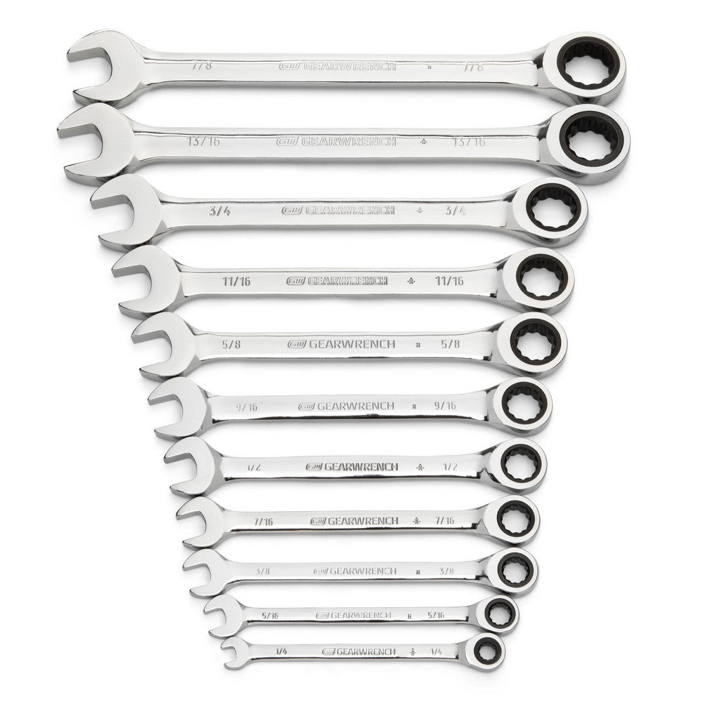 GEARWRENCH 9312 Combination Wrench Set 13 Pc, 1" 13/16" 15/16" & 7/8" Wrench, Inch