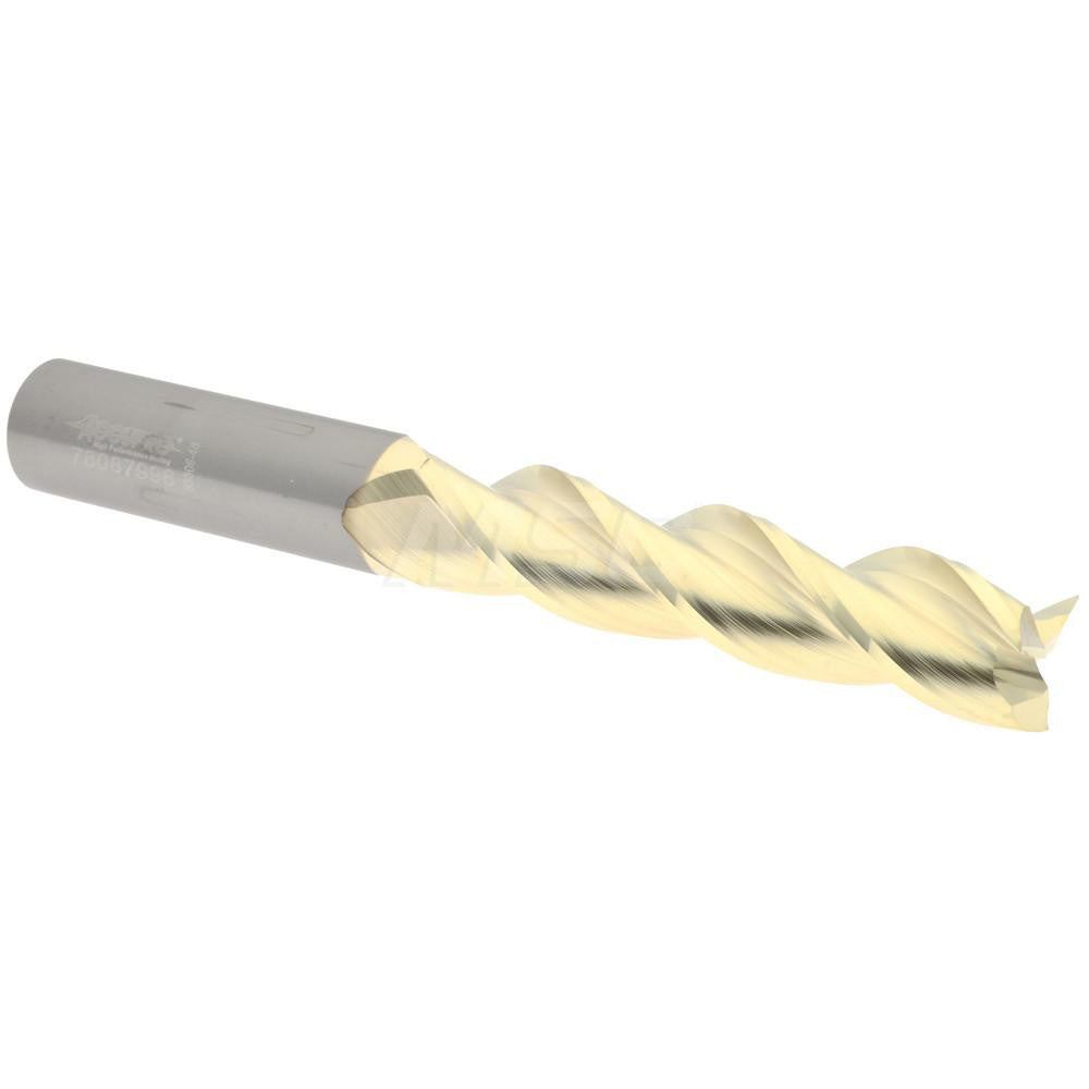 Accupro 314954 Square End Mill 5/8'' Dia, 2-3/4'' LOC, 5/8'' Shank Dia, 5'' OAL, 3 Flutes, Solid Carbide