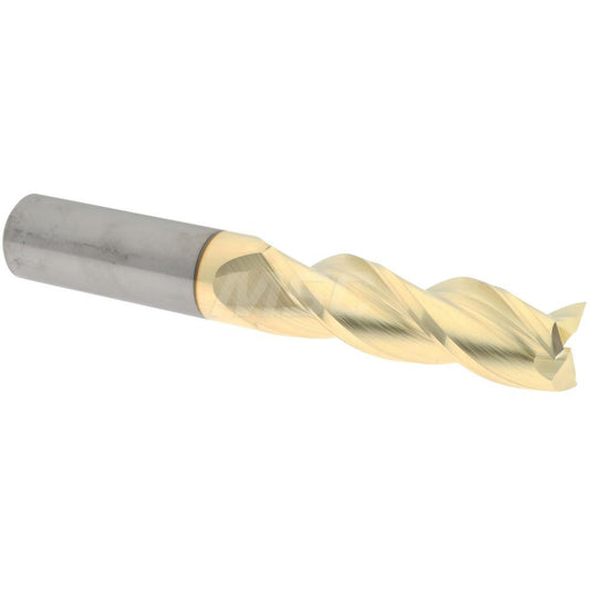 Accupro 315021 Square End Mill 3/4'' Dia, 2-1/2'' LOC, 3/4'' Shank Dia, 5'' OAL, 3 Flutes, Solid Carbide
