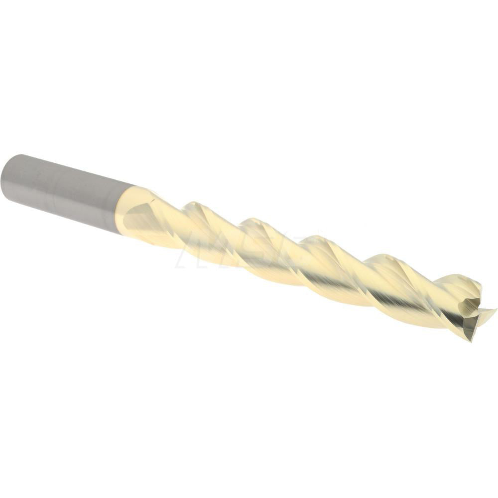 Accupro 315047 Square End Mill 3/4'' Dia, 5'' LOC, 3/4'' Shank Dia, 8'' OAL, 3 Flutes, Solid Carbide