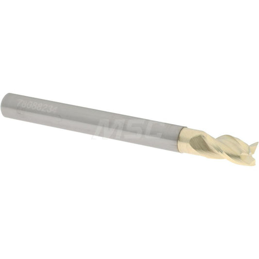 Accupro 2500460 Square End Mill 3/16'' Dia, 5/16'' LOC, 3/16'' Shank Dia, 2'' OAL, 3 Flutes, Solid Carbide