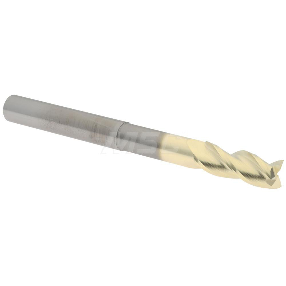 Accupro 2500465 Square End Mill  0.3750" Dia, 1" LOC, 0.375" Shank Dia, 4" OAL, 3 Flutes, Solid Carbide