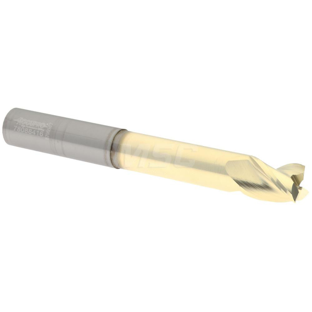Accupro 315529 Square End Mill  0.5000" Dia, 0.625" LOC, 0.5" Shank Dia, 4" OAL, 3 Flutes, Solid Carbide