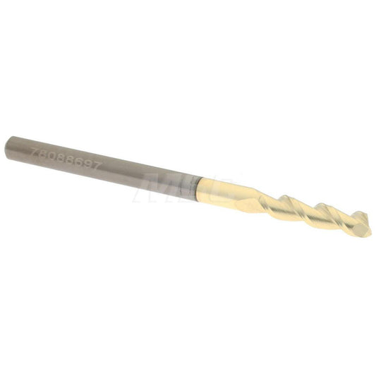 Accupro 312928 Square End Mill 1/8'' Dia, 1/2'' LOC, 1/8'' Shank Dia, 2'' OAL, 2 Flutes, Solid Carbide