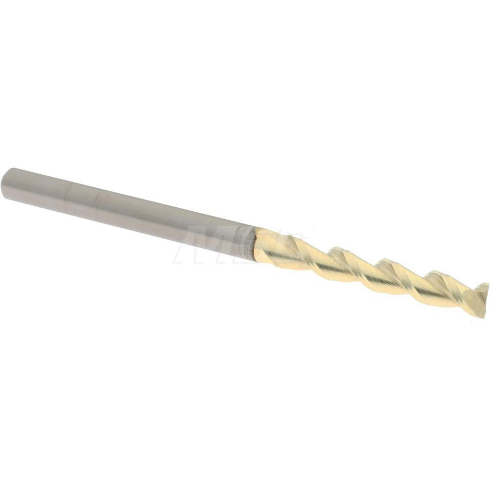 Accupro 312939 Square End Mill 1/8'' Dia, 3/4'' LOC, 1/8'' Shank Dia, 2'' OAL, 2 Flutes, Solid Carbide