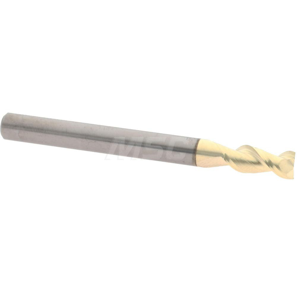 Accupro 312973 Square End Mill 3/16'' Dia, 3/8'' LOC, 3/16'' Shank Dia, 2'' OAL, 2 Flutes, Solid Carbide
