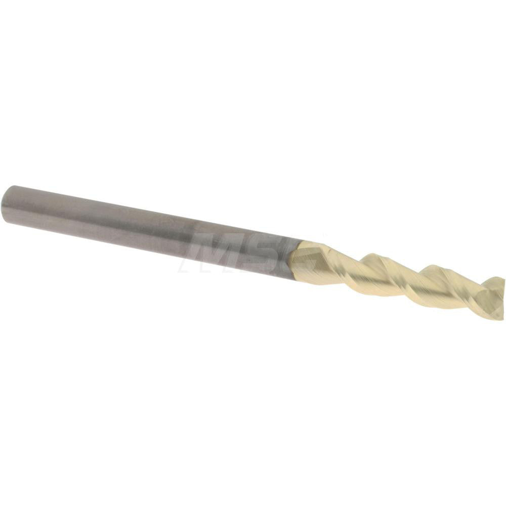 Accupro 312990 Square End Mill 3/16'' Dia, 3/4'' LOC, 3/16'' Shank Dia, 2-1/2'' OAL, 2 Flutes, Solid Carbide